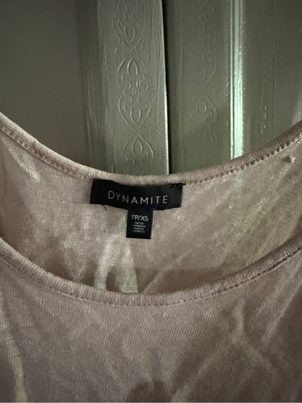 Dynamite Dusty Rose Scoop Neck Tank